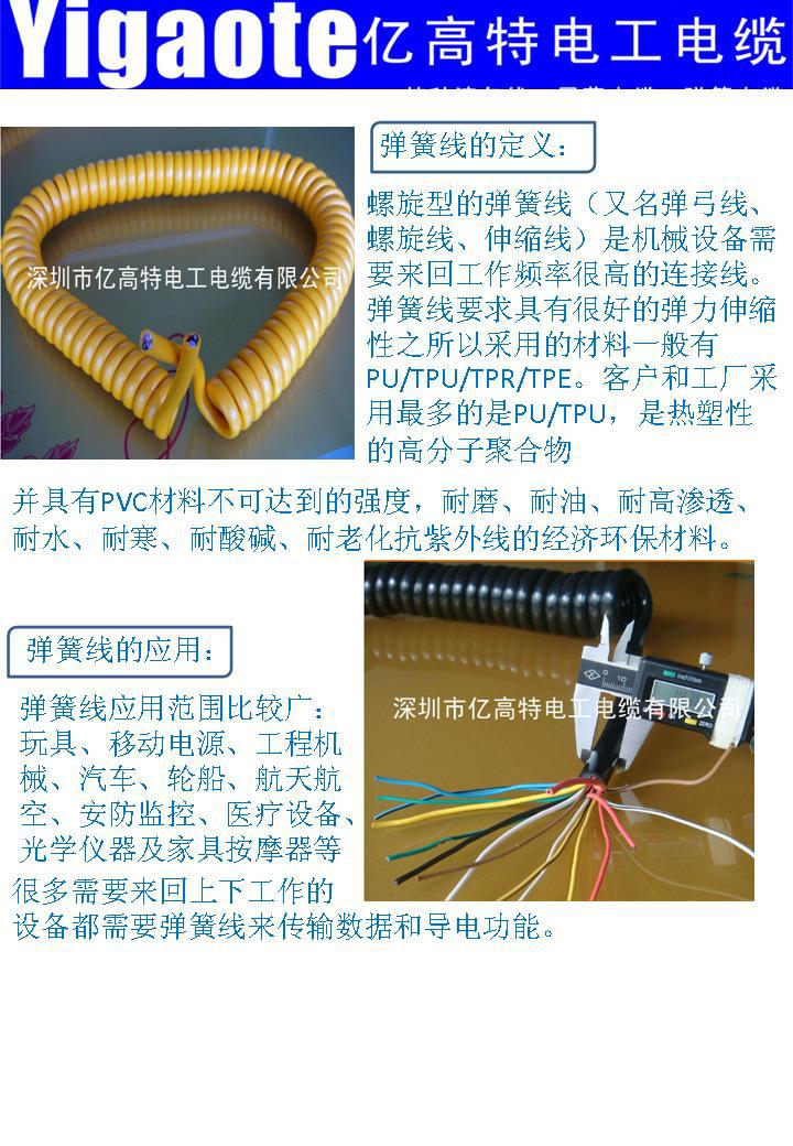 電線加工廠 優(yōu)質(zhì)多芯PU彈簧線，彈弓線與曲線電纜的行業(yè)標(biāo)桿